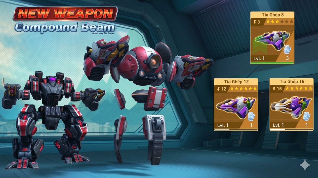 [MechArena] Hangar Showdown - NEW WEAPON Compound Beam really that powerful?