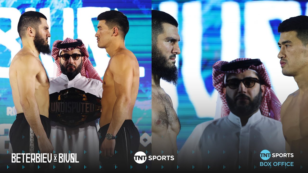 FULL Artur Beterbiev vs Dmitry Bivol weigh-in and final ICE COLD face-off! 🥶🏆 