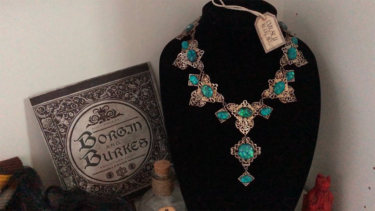 Harry Potter Cursed Opal Necklace Replica 💎 *The Vanishing Cabinet* | azkabanshee