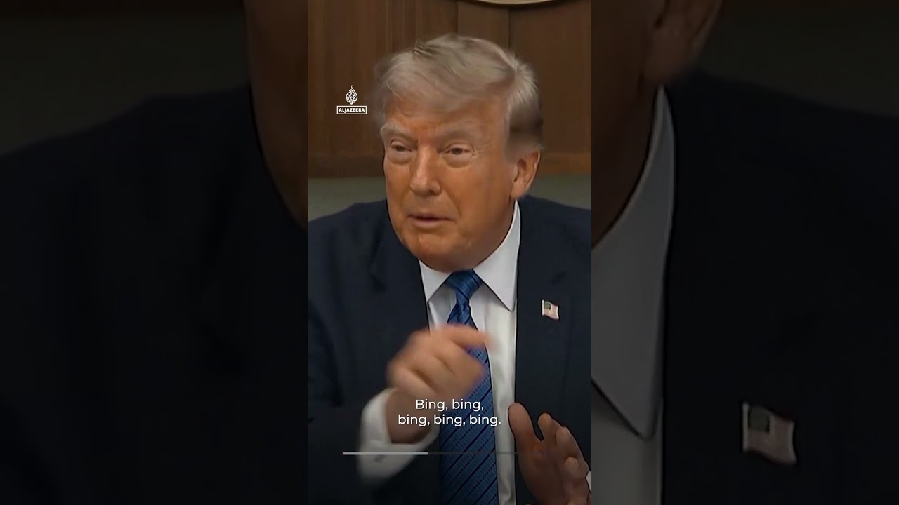 Trump mimics sound of Patriot missile interceptions