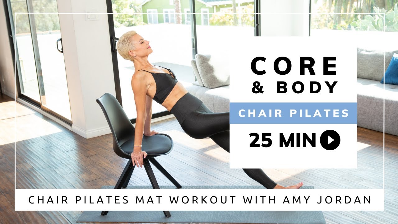 25-Minute Pilates for Core & Total Body | Chair Pilates Mat Workout with Amy Jordan