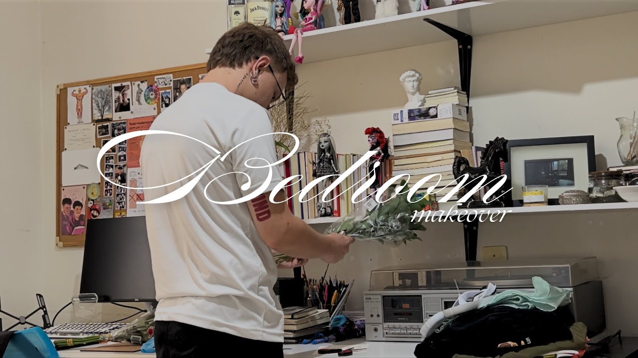 BEDROOM MAKEOVER pt. 2 ★ | quarto de um gay aesthetic + mini tour *pinterest boy*