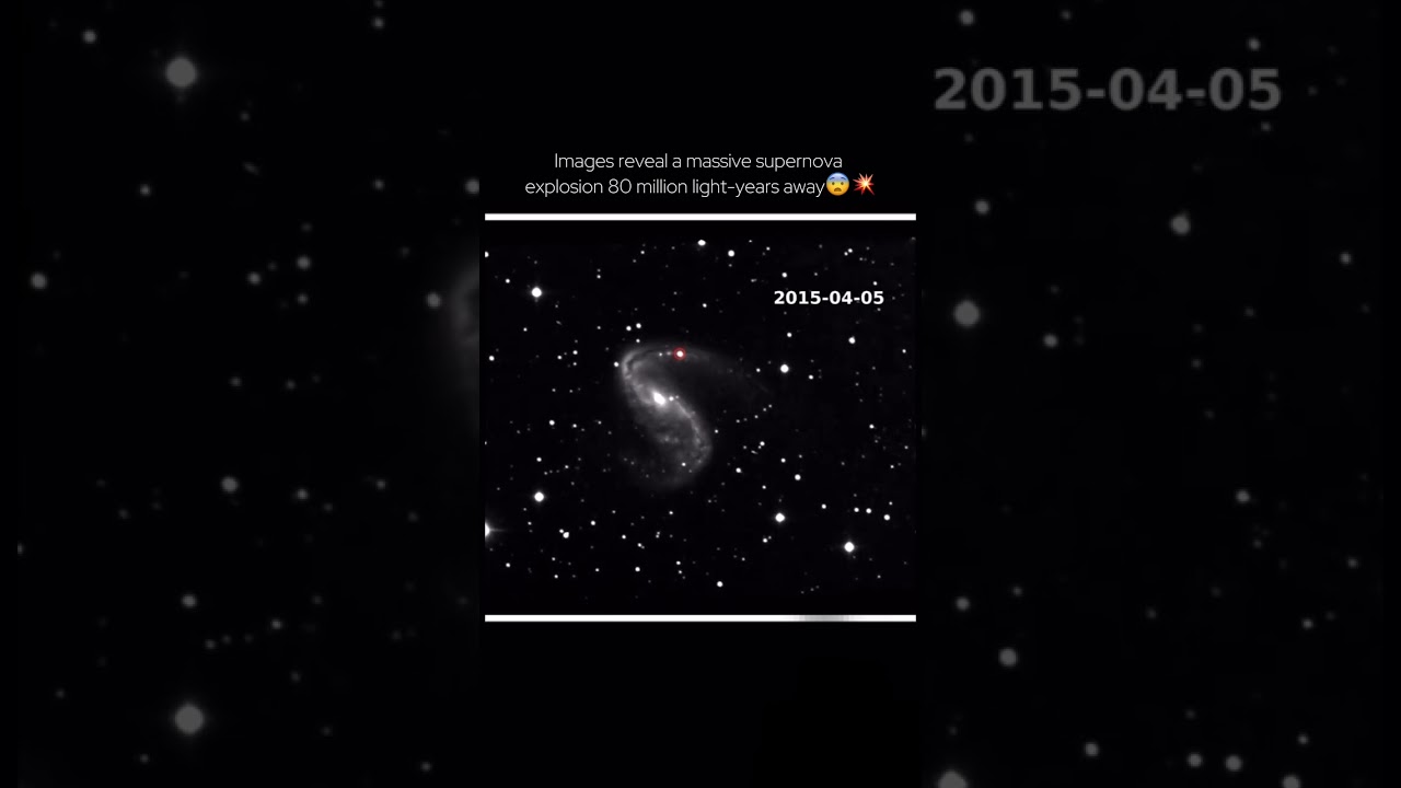 INFO⚠️ This is a real footage of the type Ia supernova explosion. #supernova #space #universe #astro