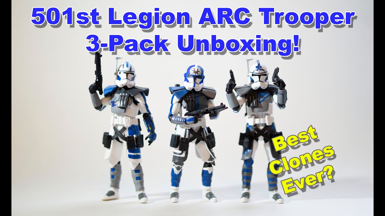 Star Wars Vintage Collection 501st Legion Clone Arc Troopers Special Action Figure 3 Pack Review!