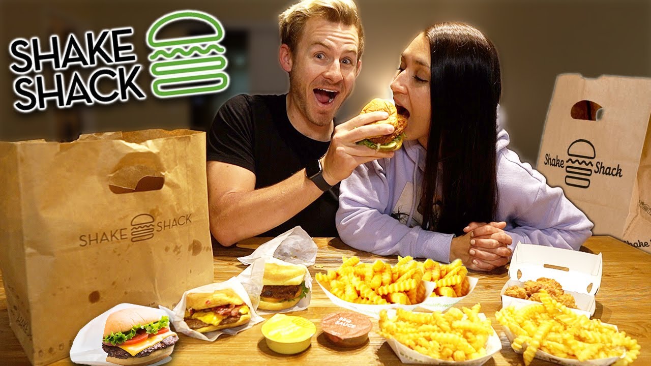 HER FIRST TIME AT SHAKE SHACK! (MUKBANG)