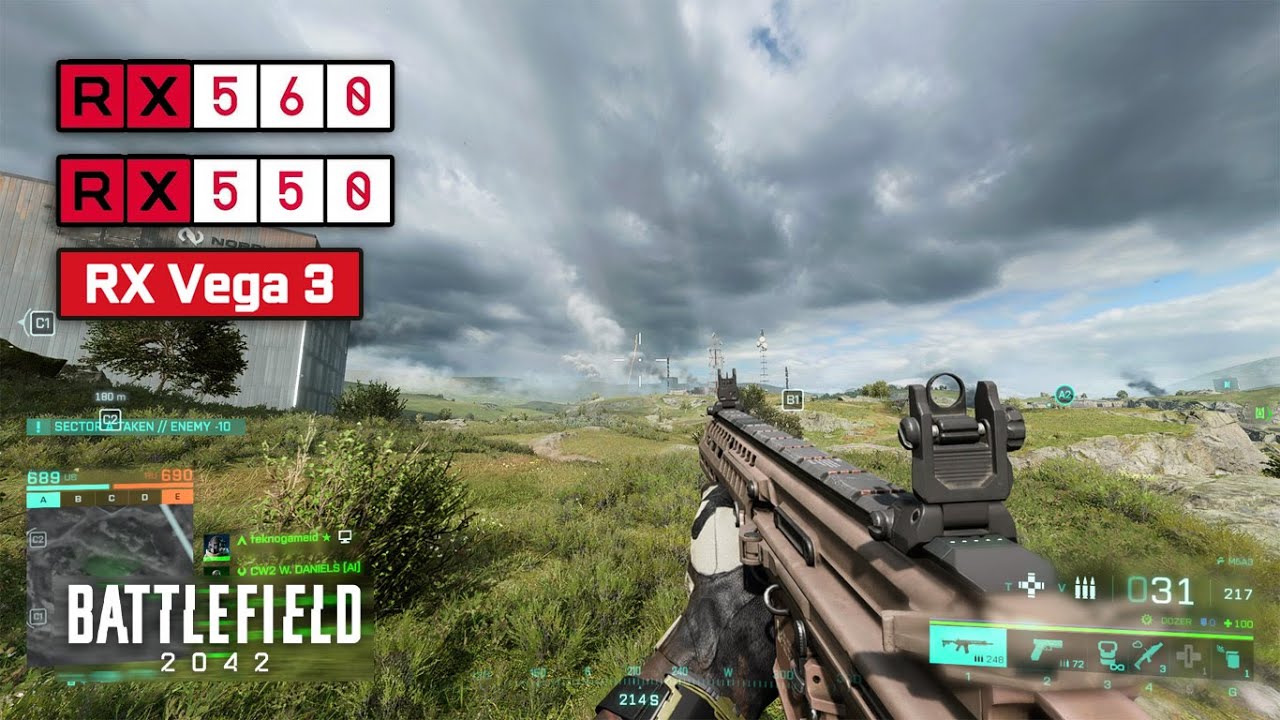 Battlefield 2042 | RX 560 4GB, RX 550 4GB, RX Vega 3