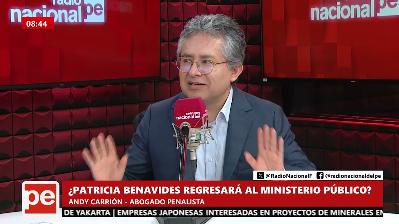 Andy Carrión en Radio Nacional sobre la situación de Patricia Benavides y el Ministerio Público