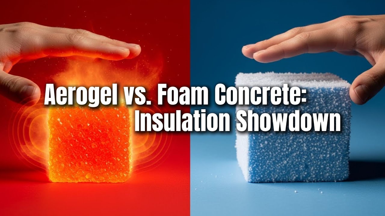 Aerogel vs  Foam Concrete Insulation Showdown