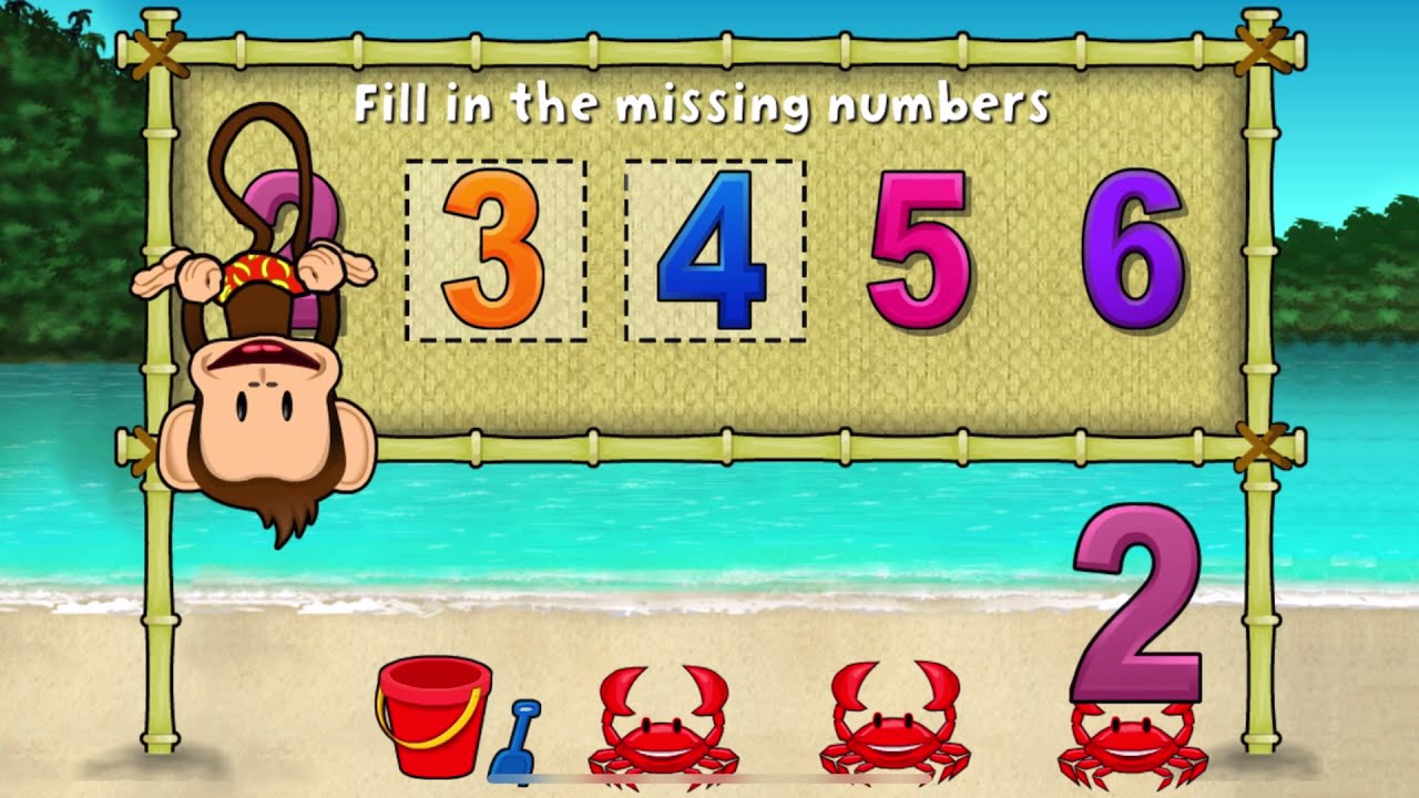 Fill The Missing Numbers | Monkey Preschool Math Gameplay