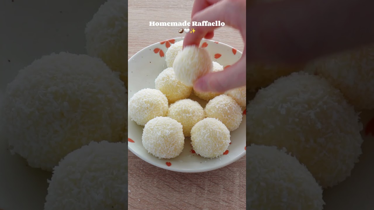 🇬🇧🇫🇷 3 ingredients Raffaello recipe 🥥