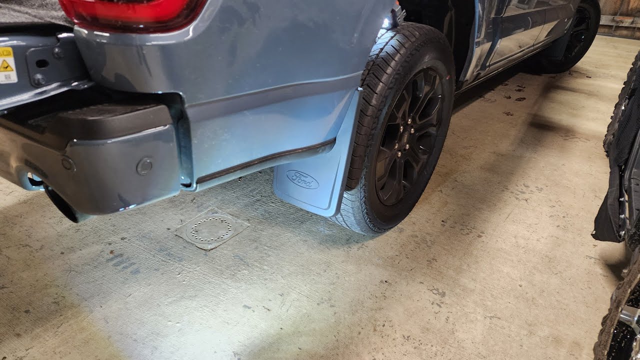Ford F150 2023 Powerboost Fornt and Rear Mud Flaps splash guards how to install