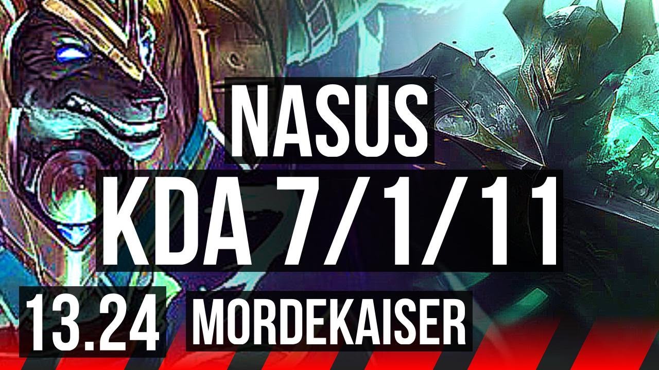 NASUS vs MORDEKAISER (TOP) | 7/1/11, 700+ games, Dominating | BR Master | 13.24