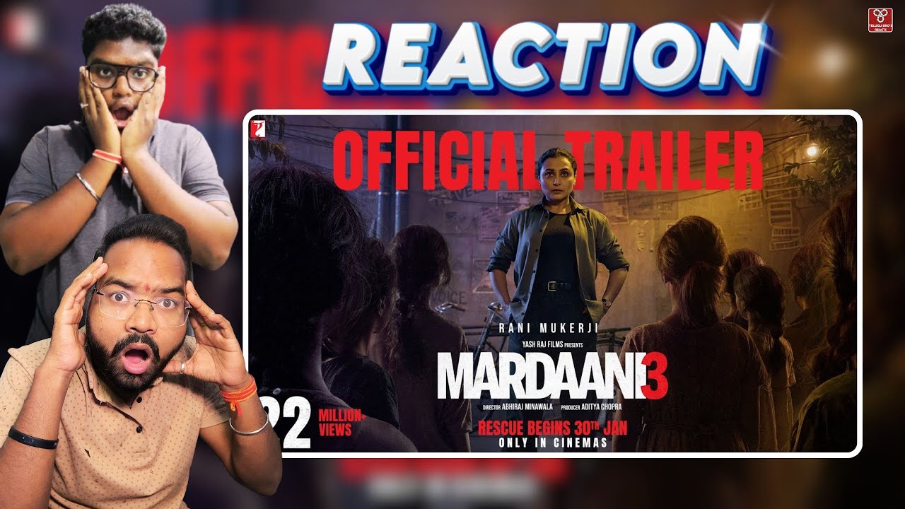 Mardaani 3 Trailer Reaction 🔥 Rani Mukerji Is BACK & BRUTAL! || TELUGU BRO'S REACTS
