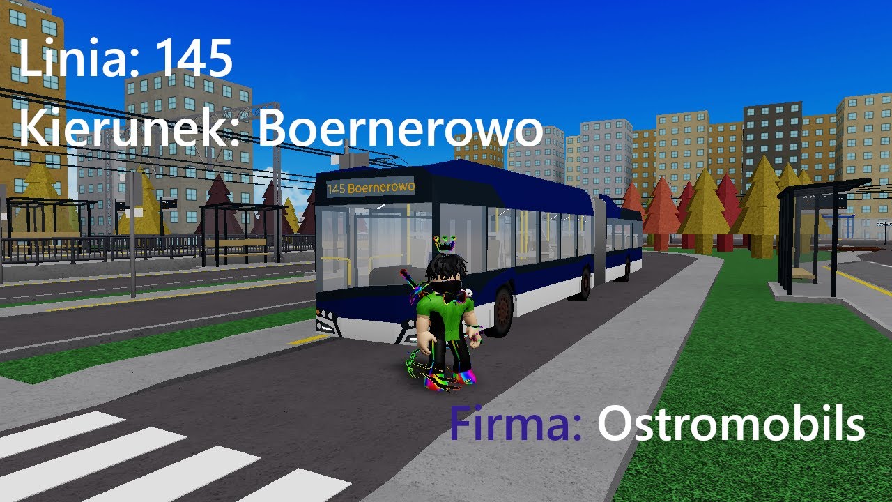 Linia numer: 145 Kierunek: Boernerowo - Nid's Buses & Trams ( 💙Ostromobils🤍)