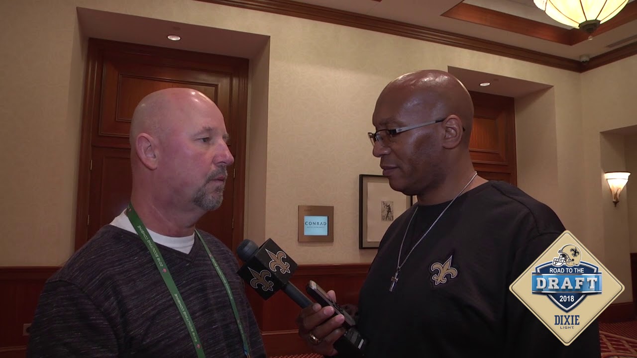2018 NFL Combine: Saints OL coach Dan Roushar