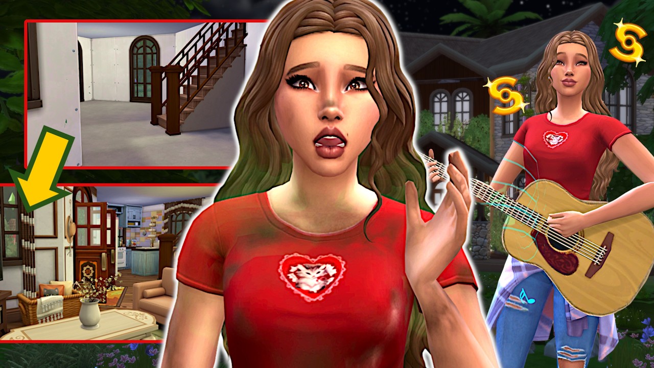 Сможет ли эта бездомная девушка наконец обрести дом? // The Sims 4 челлендж &laquo;Бездомный подросток&raquo;