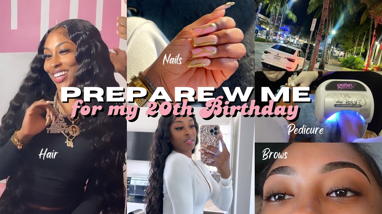 20TH BIRTHDAY PREP | hair, lashes, nails, wax, etc!