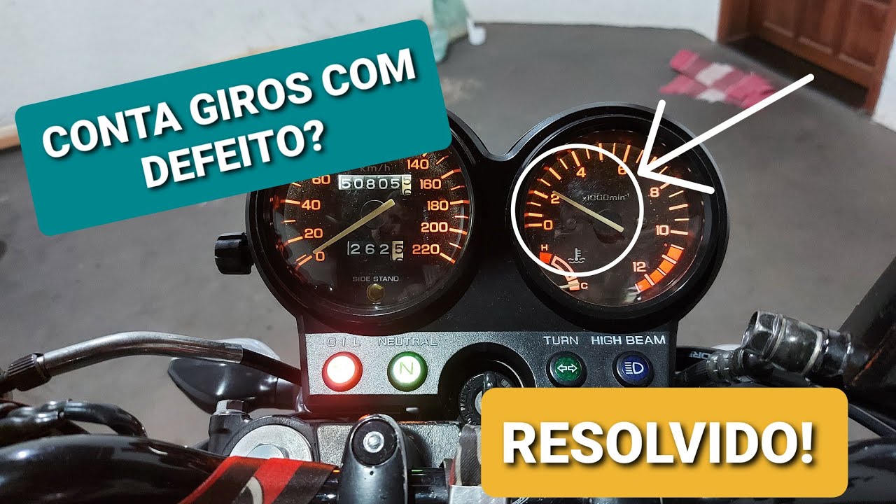 Concertado conta giros da CB 500 #Resolvido
