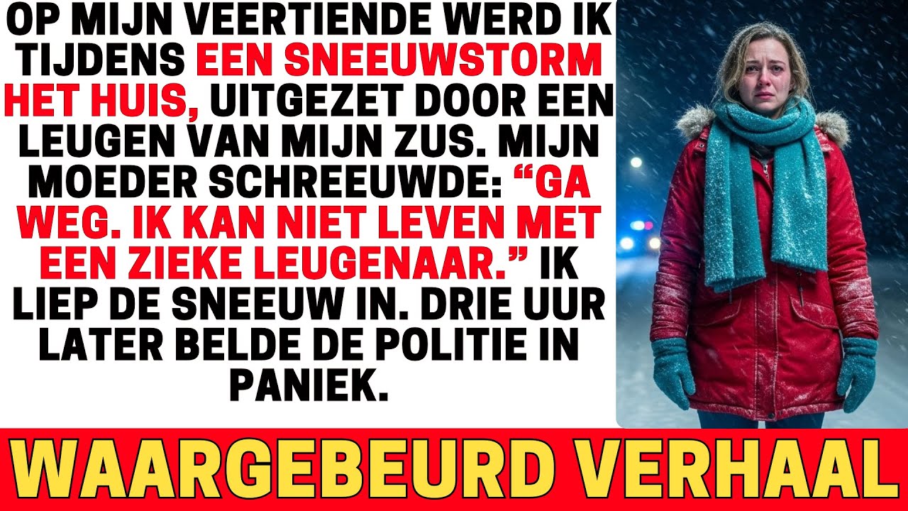 MIJN MOEDER GELOOFDE EEN LEUGEN EN ZETTE ME BUITEN IN DE SNEEUW