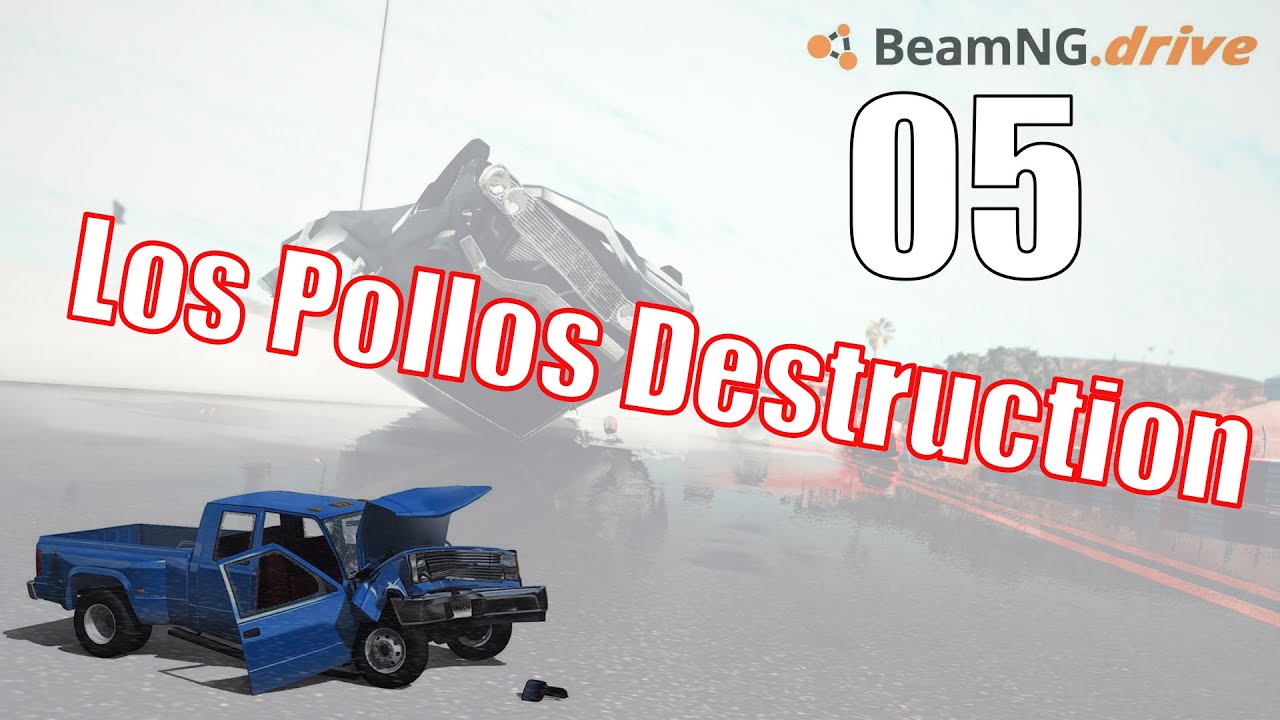 BeamNG Drive 05 - Los Poller Destruction
