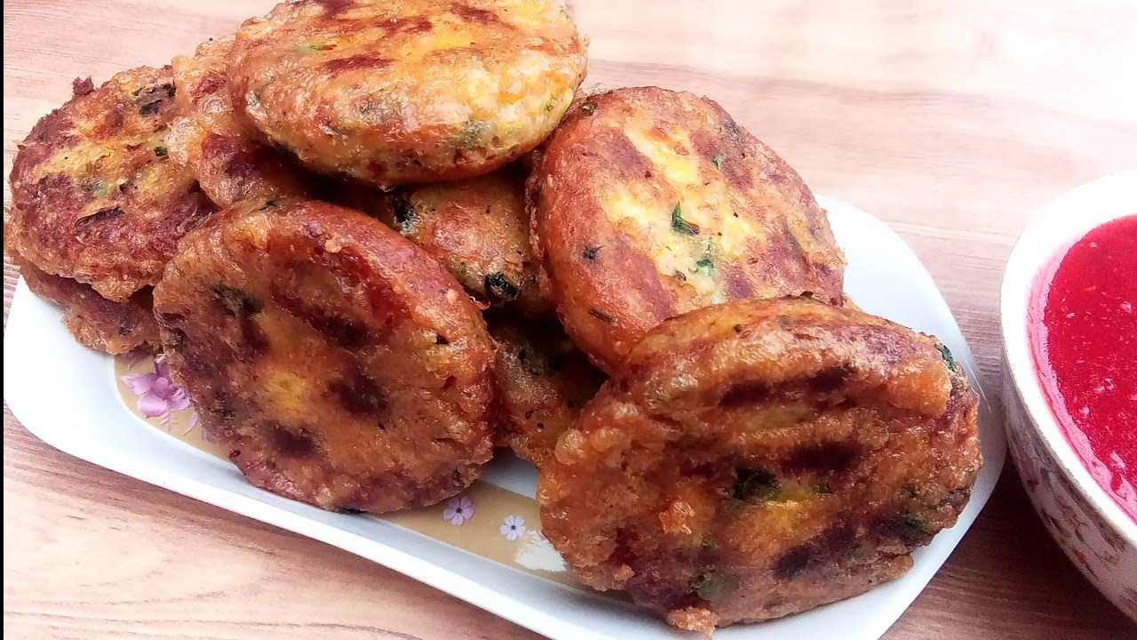 Tasty & Quick Cutlets with Potatoes & Split chickpeas. Yummy cutlets by Sweet & Sour Hut..