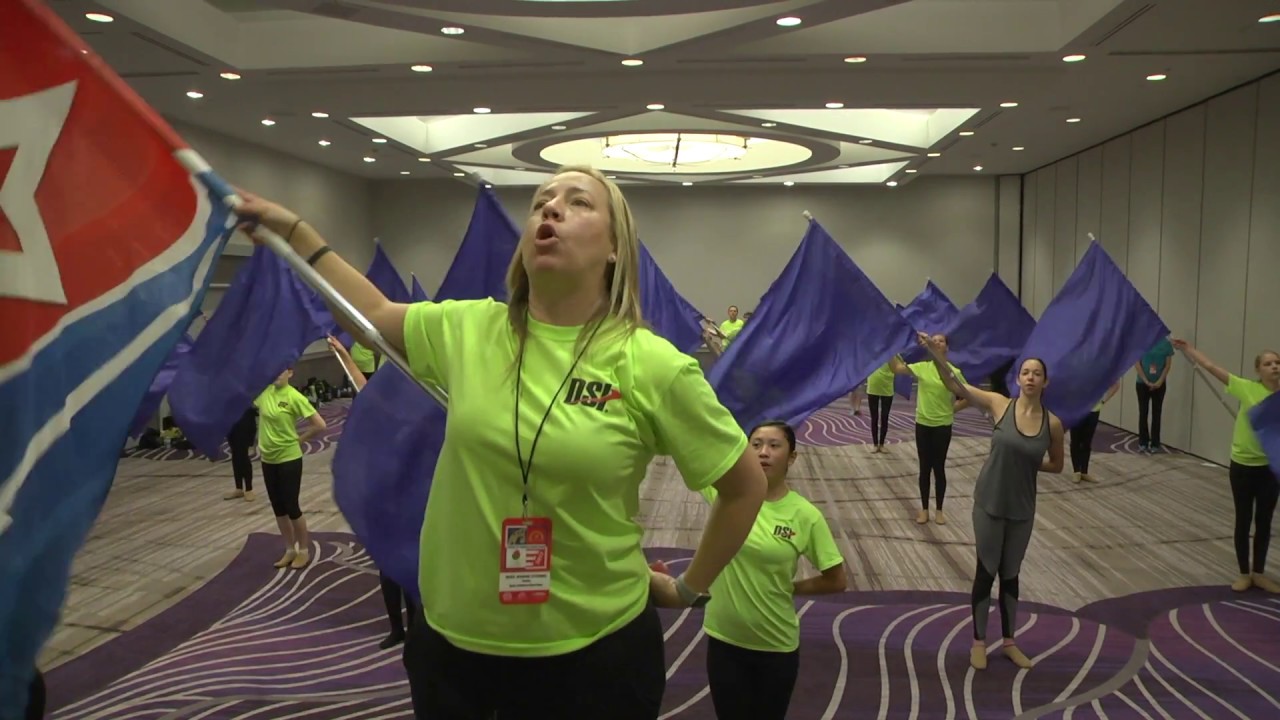 Color Guard Rehearsal
