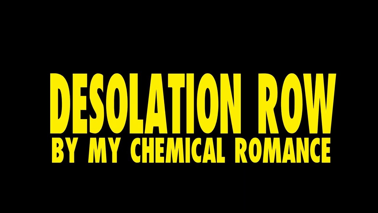 My Chemical Romance - Desolation Row: Watchmen-Themed Kinetic Typography