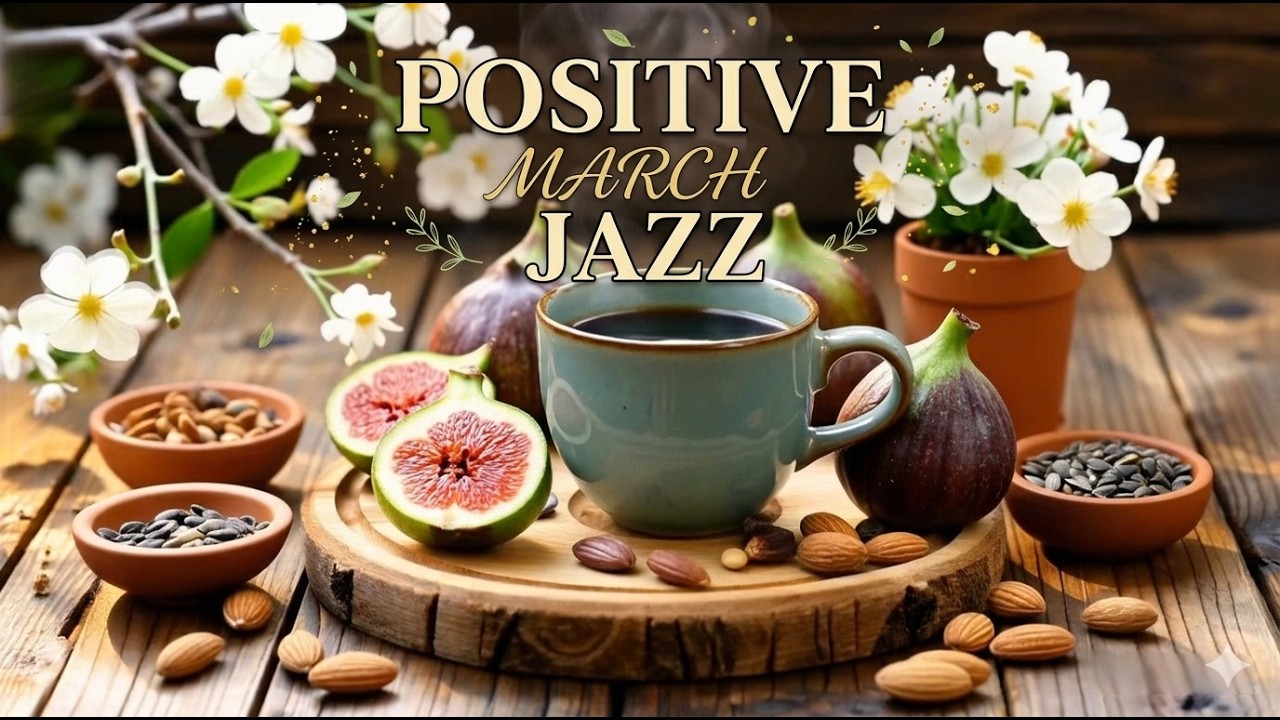 Positive March Jazz ☕ Fresh Spring Coffee Bossa Nova & Smooth Piano for Focus Study Work