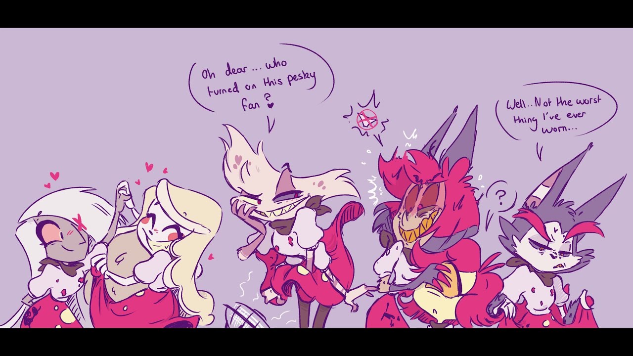 [FR] Hazbin hotel comics dub : essaies des habits de tout le monde ! (feat SakiNeko)