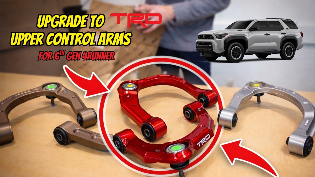 Upgrade your 6th Gen 4Runner Upper Control Arms today! TRD billit aluminum. Made in USA