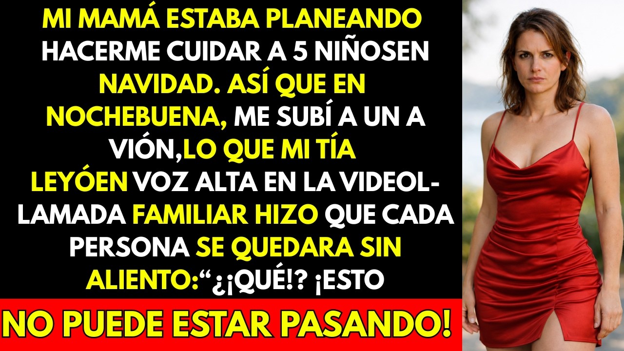 Mi mamá planeaba obligarme a cuidar a cinco niños en Navidad — así que me subí a un avión y...