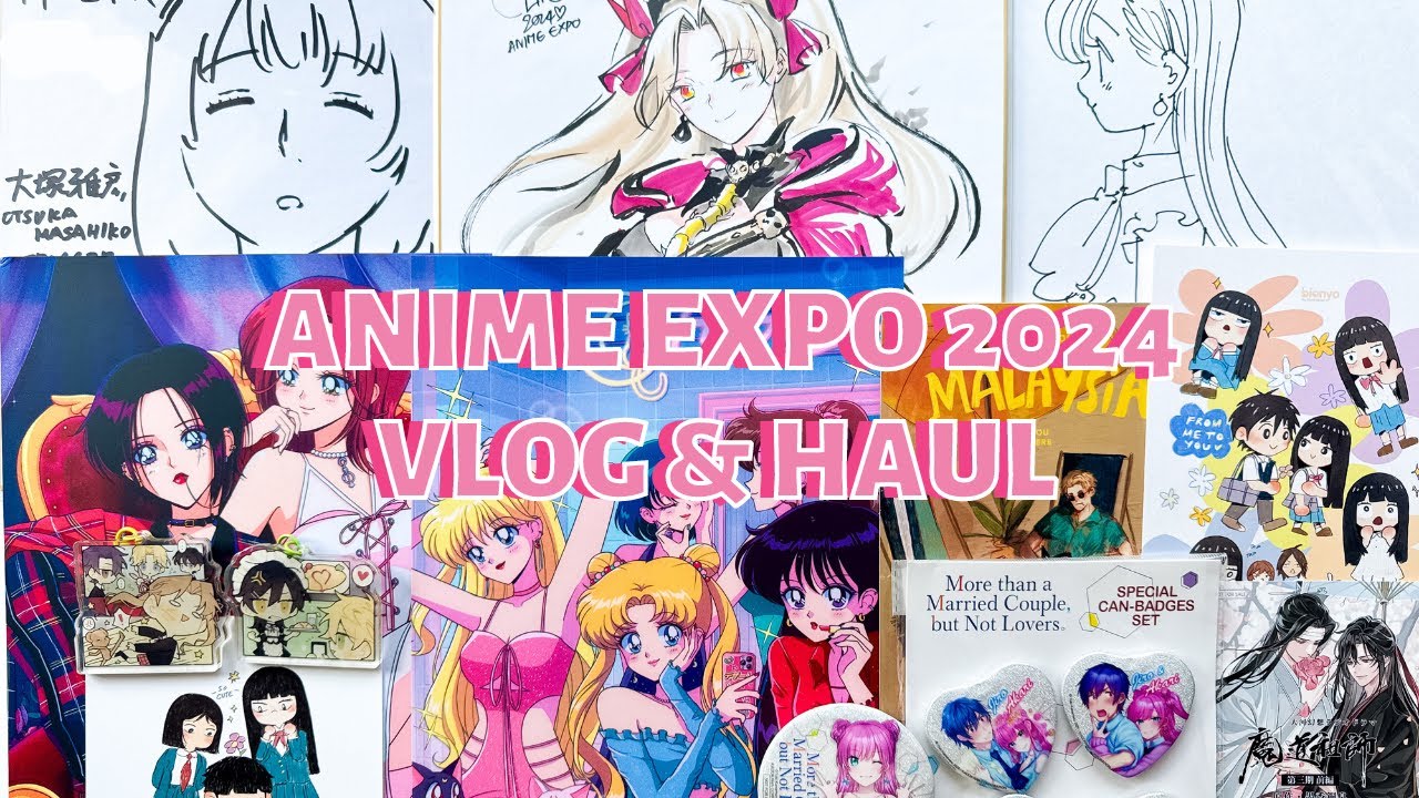 anime expo 2024 vlog & haul (autographs, merch, more!)