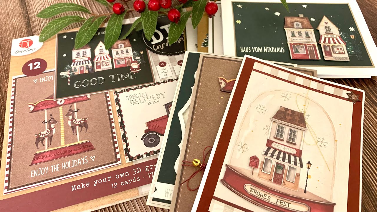 Action • 8 Karten mit einem DIY Card Making Block von #decotimecrafts