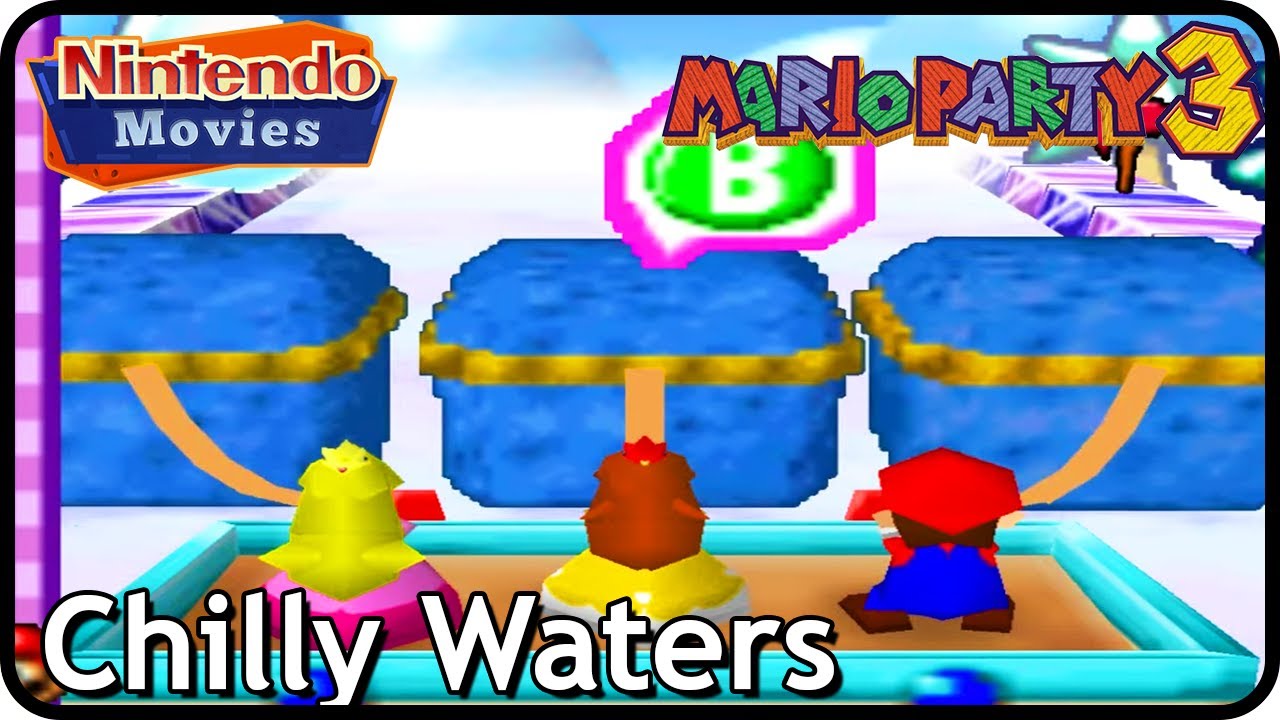 Mario Party 3 - Chilly Waters (3 Players, 20 Turns, Mario vs Peach vs Yoshi vs Daisy)