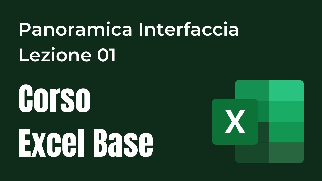 Interfaccia Excel | Excel corso online base | Lezione 01