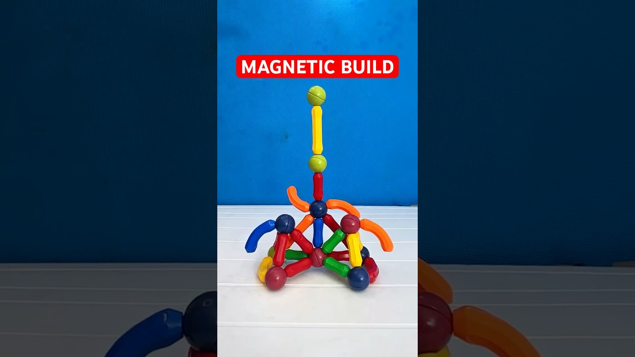 Colorful Magnetic Build | Satisfying ASMR Short