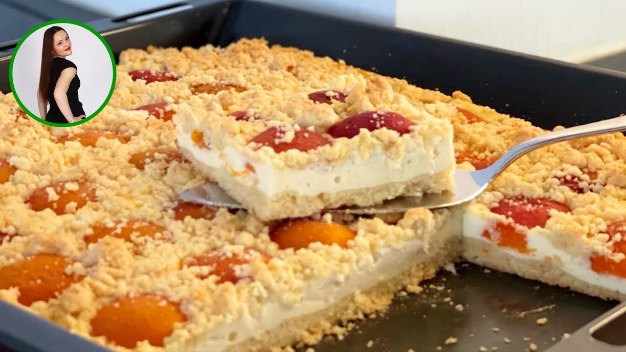 Aprikosen Quark Streuselkuchen auf dem ganzen Blech / Aprikosenkuchen vom Blech