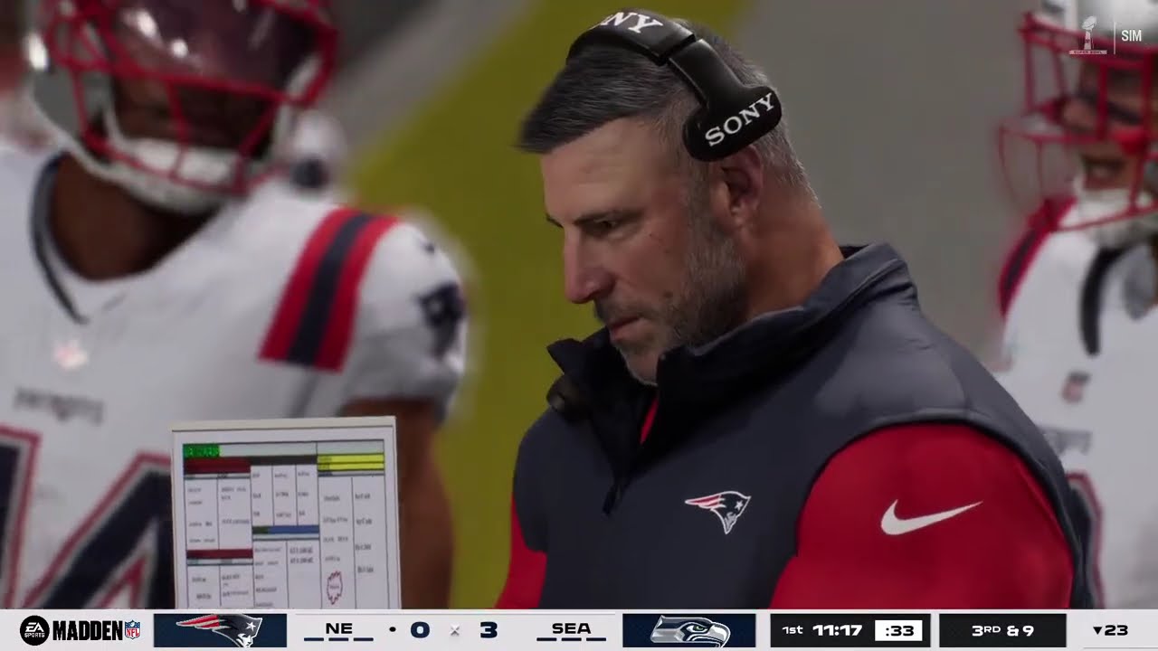 PATRIOTS vs SEAHAWKS IN SUPERBOWL 60 🏟️ #nfl #madden26 #live #superbowl #scores