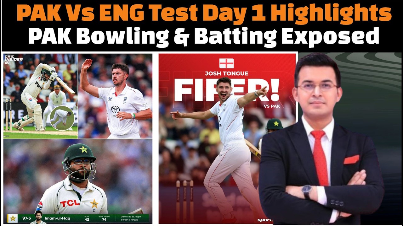 Pakistan vs England First Test Day 1 Complete Highlights 2026.