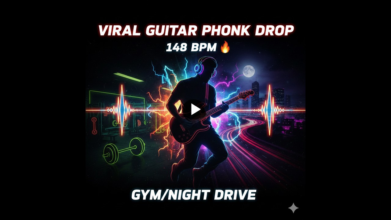 VIRAL GUITAR PHONK DROP 148 BPM 🔥 GYM/NIGHT DRIVE | HexaKick Audio