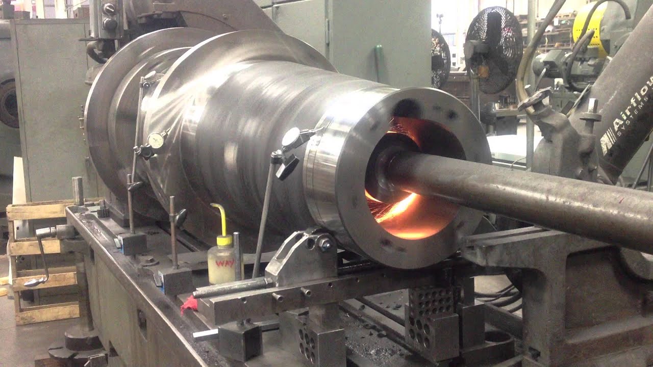 ID Grinding 32 Inches Deep at Precision Boring Co