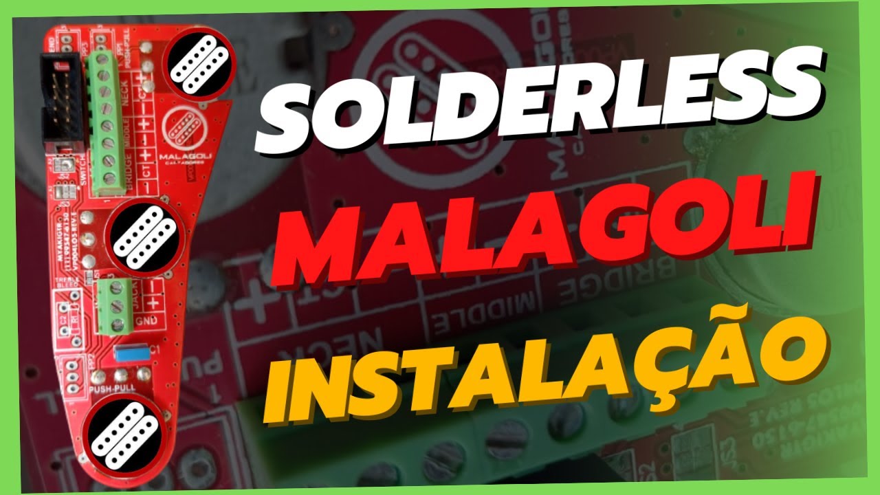 ELÉTRICA SEM SOLDA! - Circuito Solderless Malagoli [GUITARRA STRATOCASTER] Como Instalar etc...