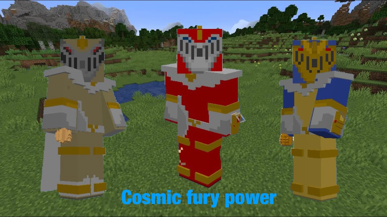 Мод COSMIC FURY Power Rangers для Minecraft