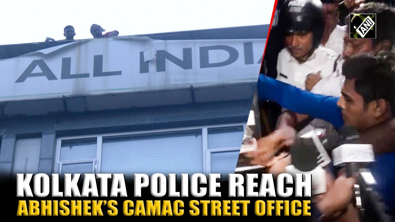 Kolkata Police, KMC reach Abhishek Banerjee&rsquo;s Camac Street office, remove AITC signboard
