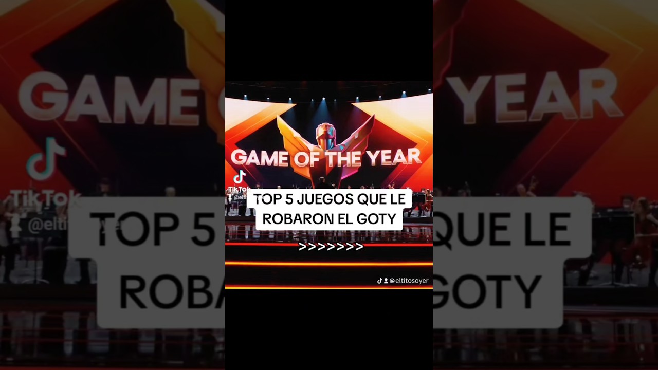 5 Juegazos que le robaron el GOTY #videojuegos #goty #gameawards
