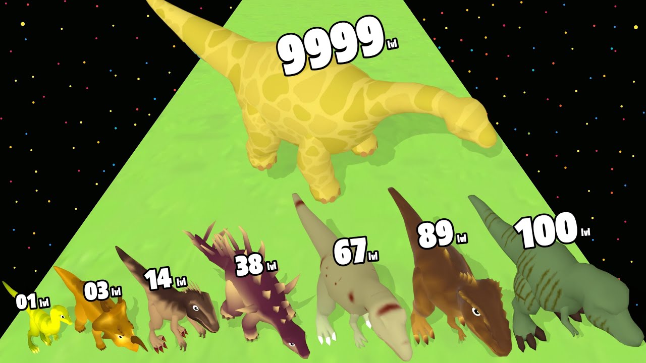 Dinosaur Runner Evolution - Level Up Dinosaur Max Level Gameplay (New Update)