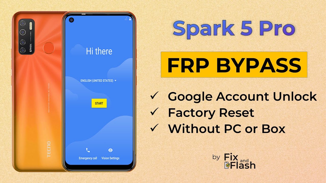 Tecno Spark 5 Pro FRP Bypass Latest Security 2024