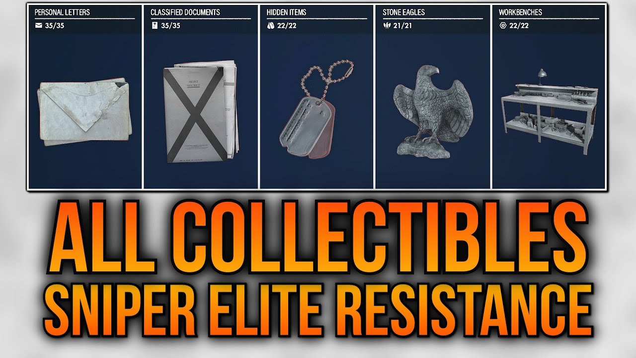 Sniper Elite Resistance All Collectibles Locations - All Missions - All in One Guide