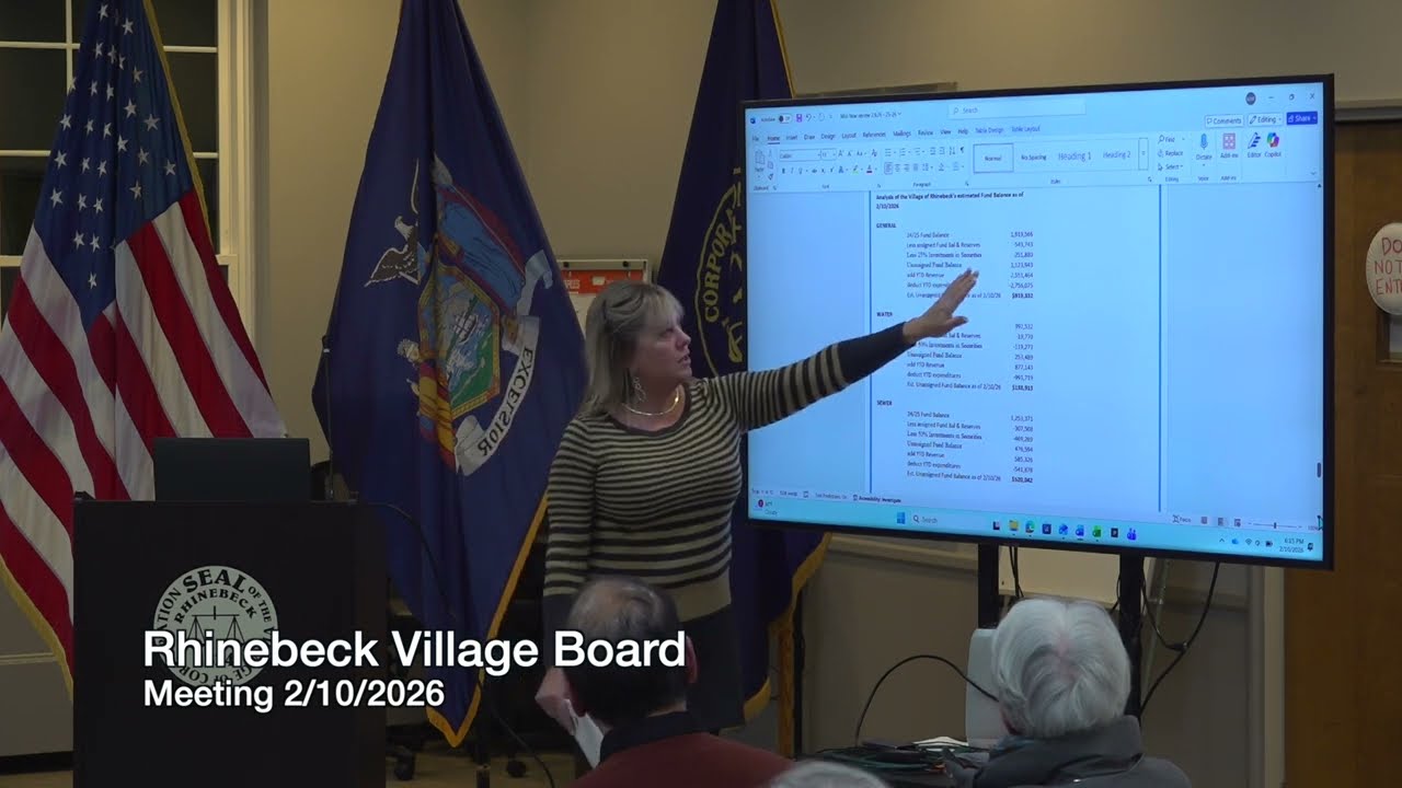 2-10-2026 Rhinebeck Village Board Meeting