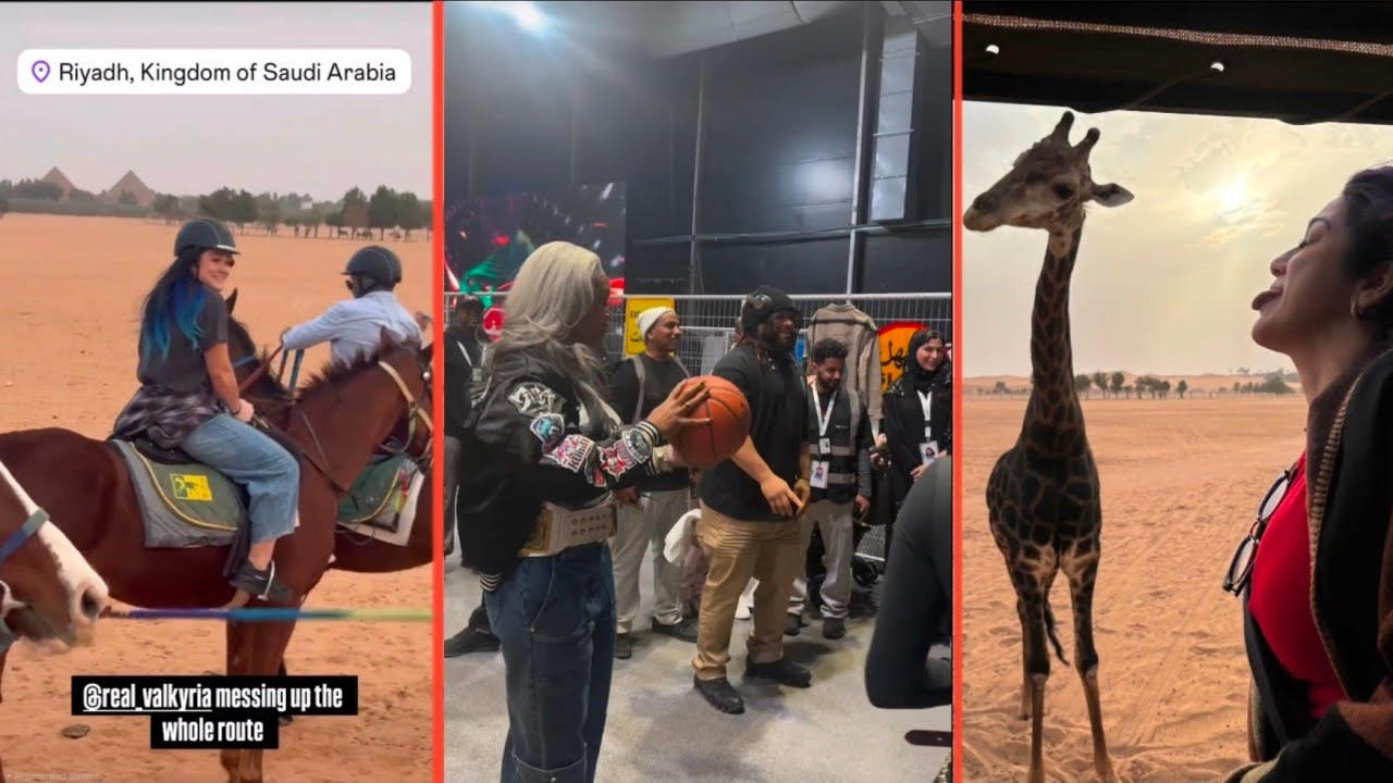 Lyra Valkyria in Trouble in Saudi Arabia × Jade Cargill Swishes Jacob Fatu × Bayley HorseBack Riyadh
